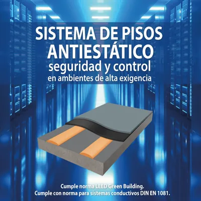 SISTEMA DE PISOS ANTIESTÁTICO, seguridad y control en ambientes críticos